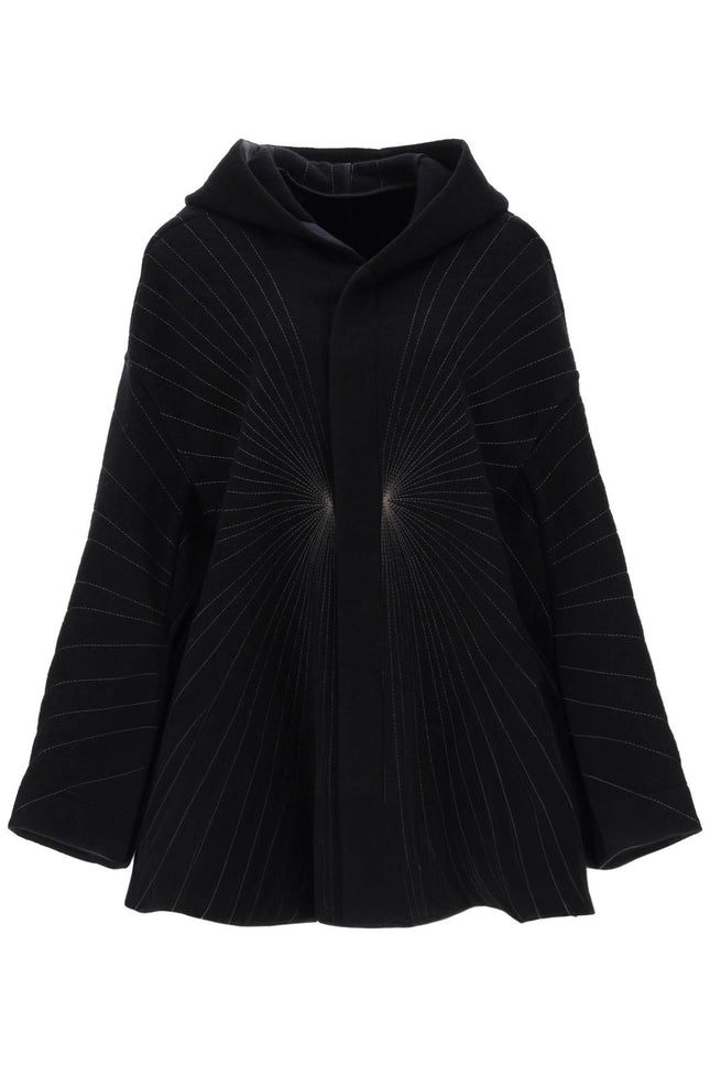Rick Owens 'Peter' Coat With Radiance Embroidery-Rick Owens-40-Urbanheer