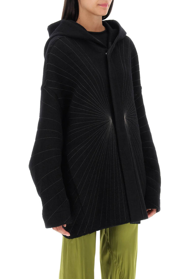 Rick Owens 'Peter' Coat With Radiance Embroidery-Rick Owens-40-Urbanheer