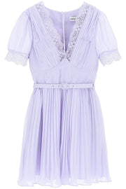 Self portrait pleated chiffon mini dress-Self Portrait-6-Urbanheer