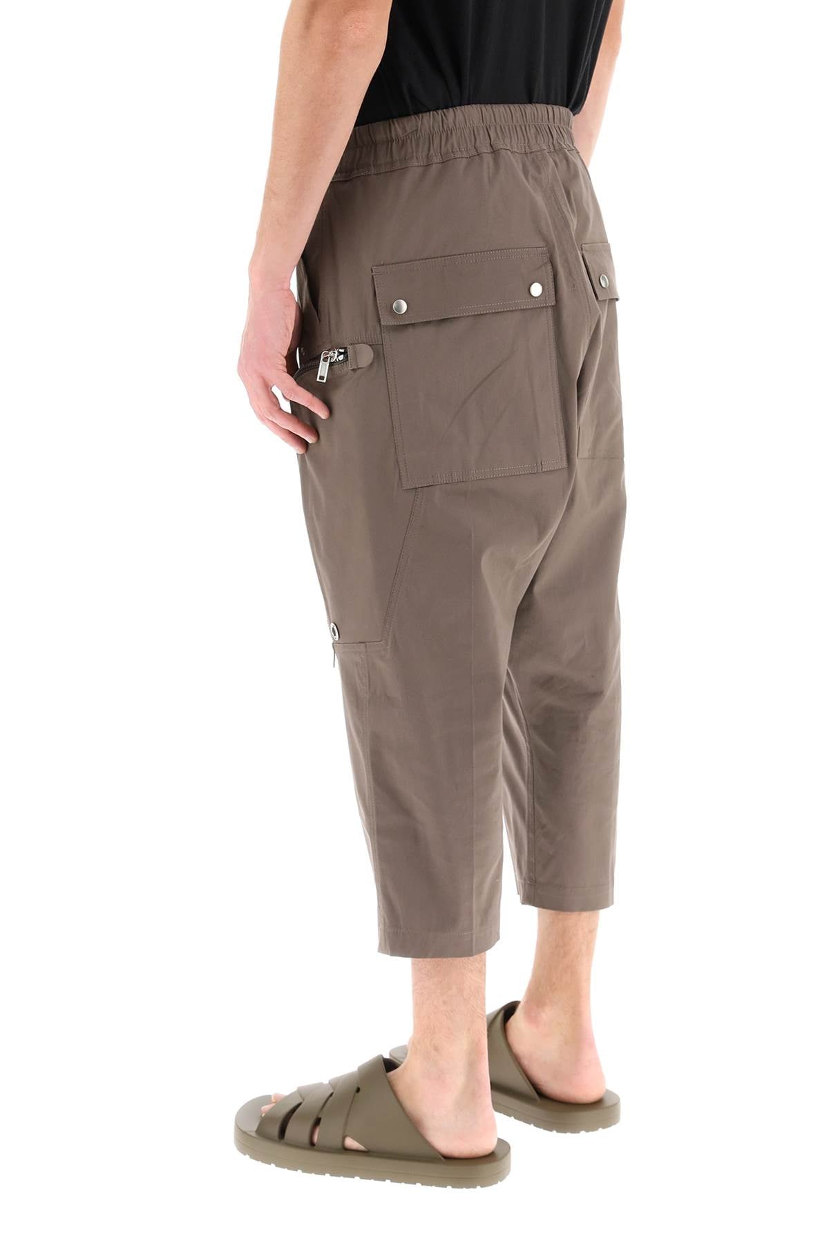 Rick Owens 'Bauhaus Bela' Cropped Cargo Pants In Organic Cotton-Rick Owens-46-Urbanheer