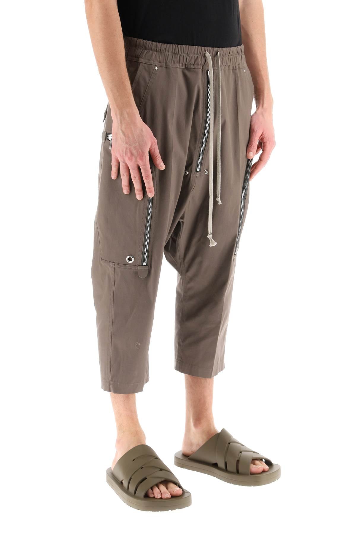 Rick Owens 'Bauhaus Bela' Cropped Cargo Pants In Organic Cotton-Rick Owens-46-Urbanheer