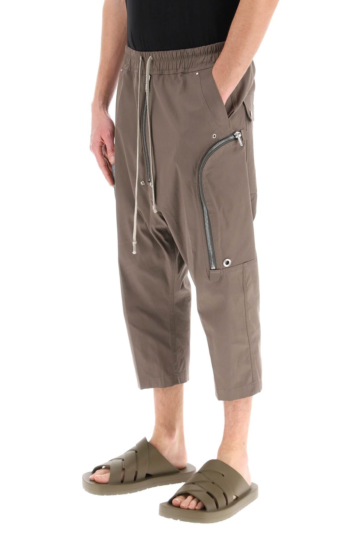 Rick Owens 'Bauhaus Bela' Cropped Cargo Pants In Organic Cotton-Rick Owens-46-Urbanheer