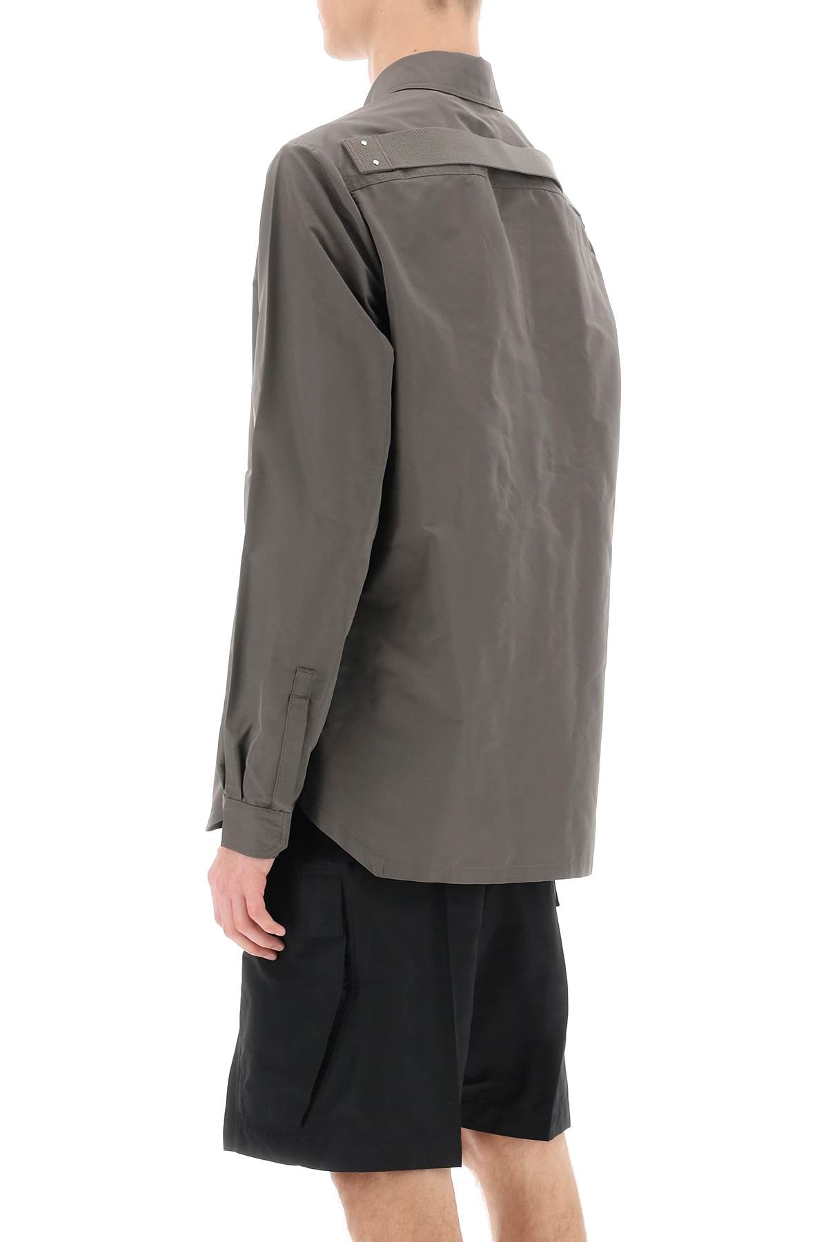 Rick Owens Faille Overshirt With Fog Pockets-Rick Owens-50-Urbanheer