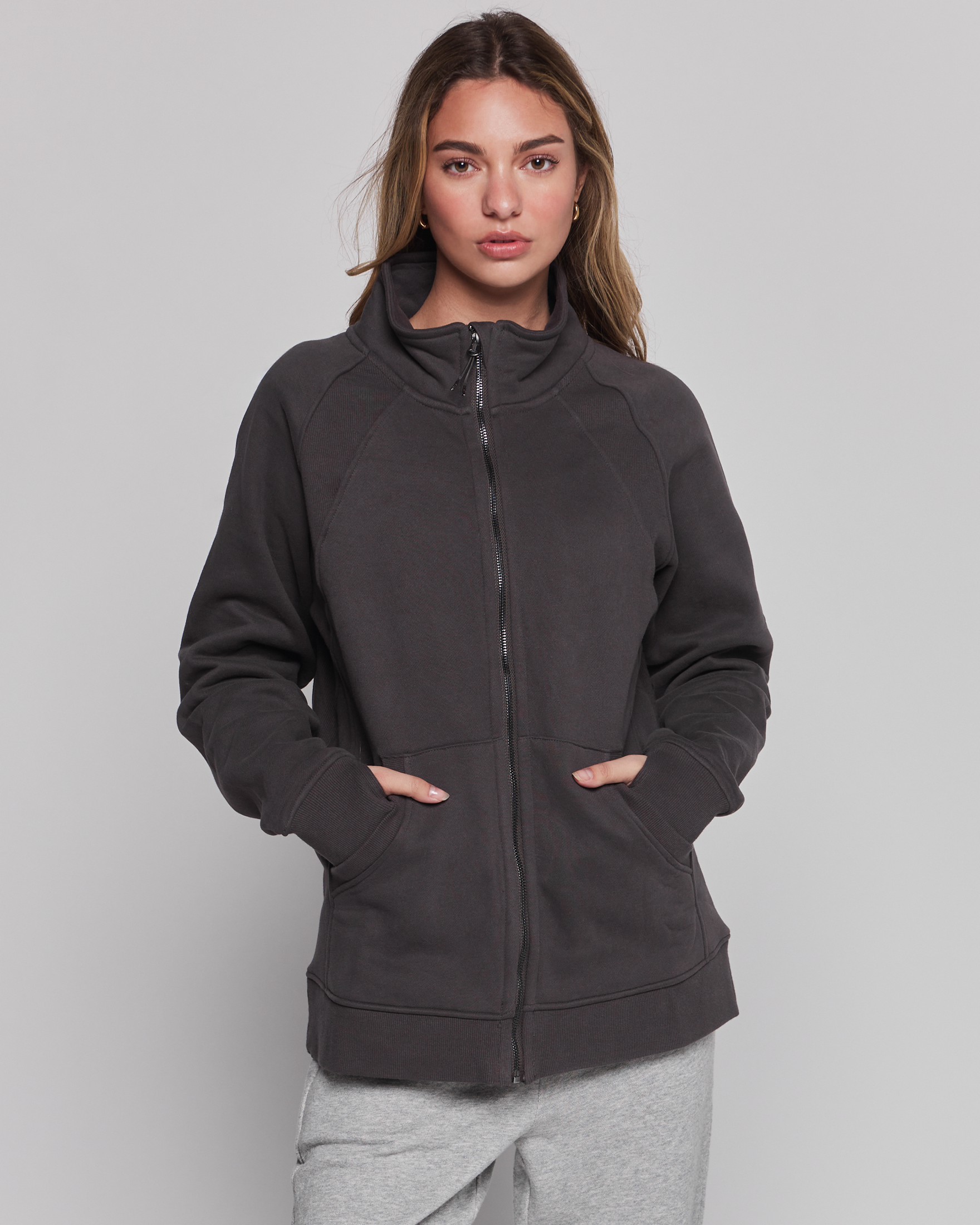 Effortless Fleece Oversized Jacket-rebody-Smoke-XS/S-Urbanheer
