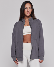 Effortless Fleece Oversized Jacket-rebody-Smoke-XS/S-Urbanheer