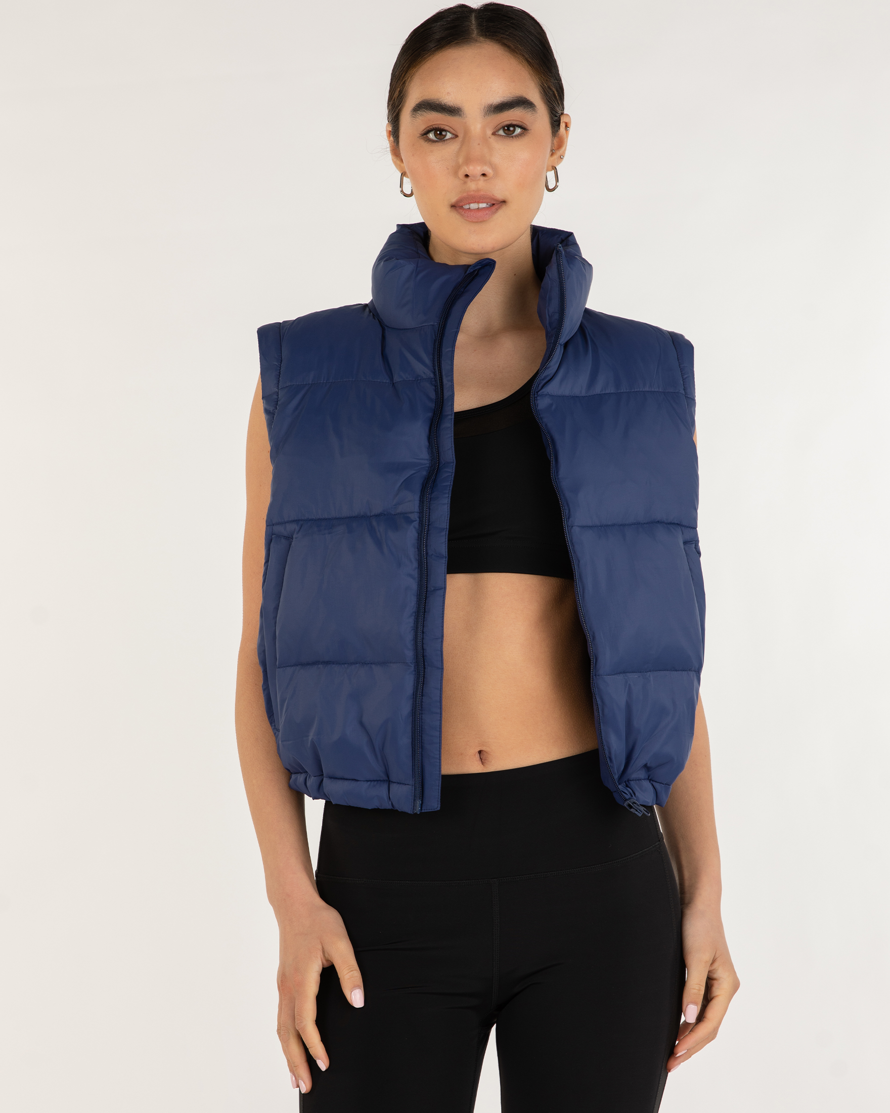 On The Go Puffer Convertible Jacket Vest-rebody-Electric Blue-XS-Urbanheer