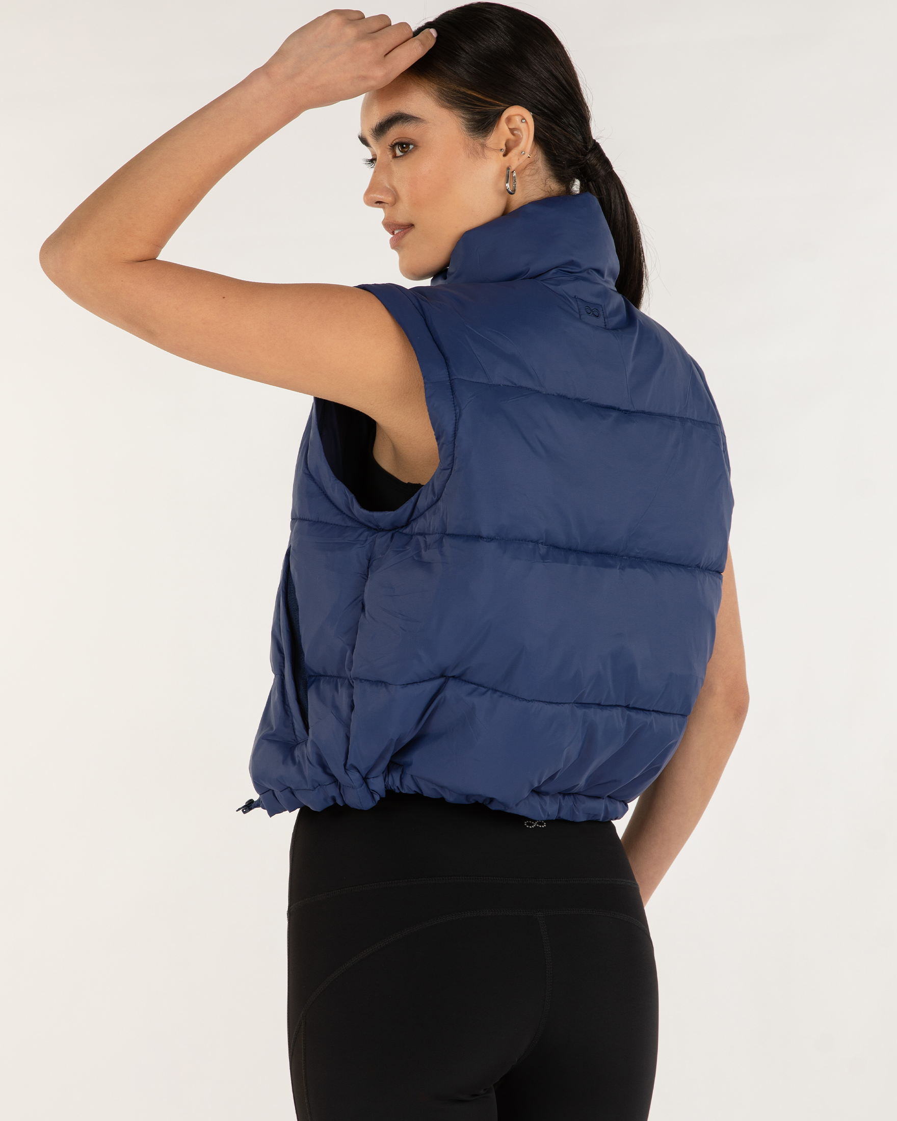 On The Go Puffer Convertible Jacket Vest-rebody-Electric Blue-XS-Urbanheer