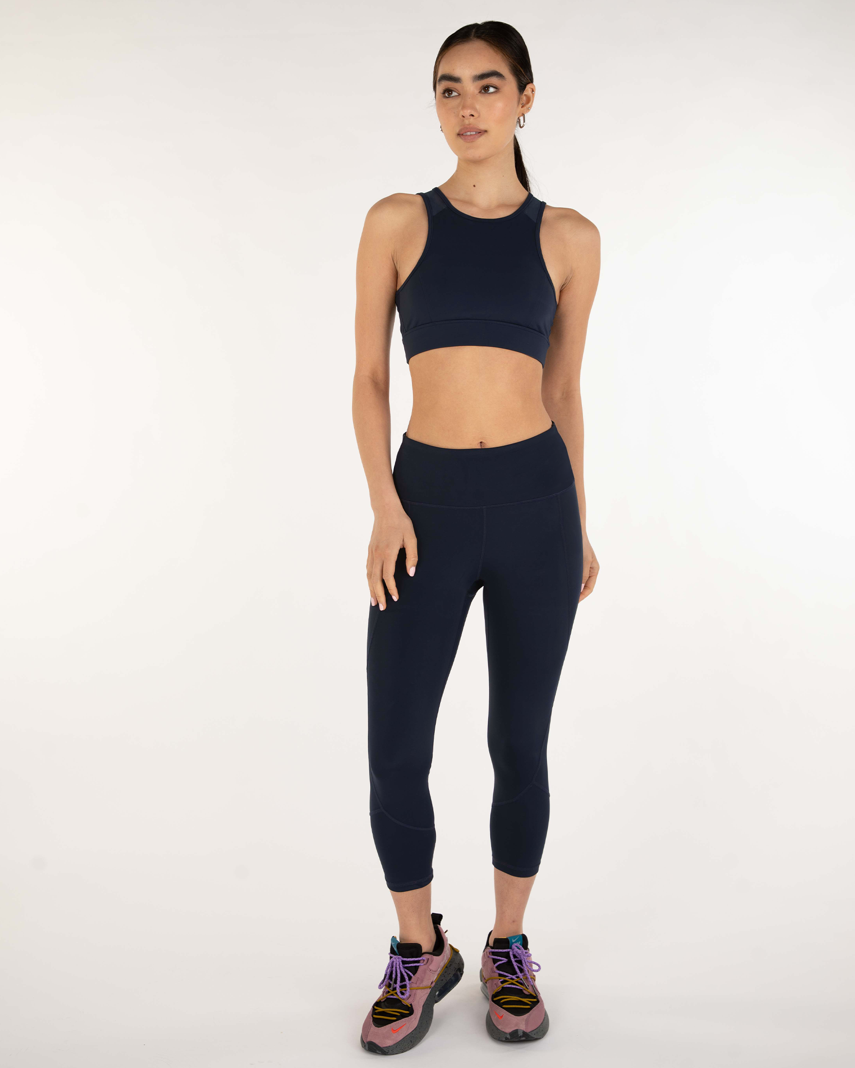 Venti Mesh Longline Silkiflex™ Longline Bra-rebody-Midnight Black-XS-Urbanheer