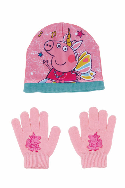 Hat & Gloves Peppa Pig Cosy Corner Pink