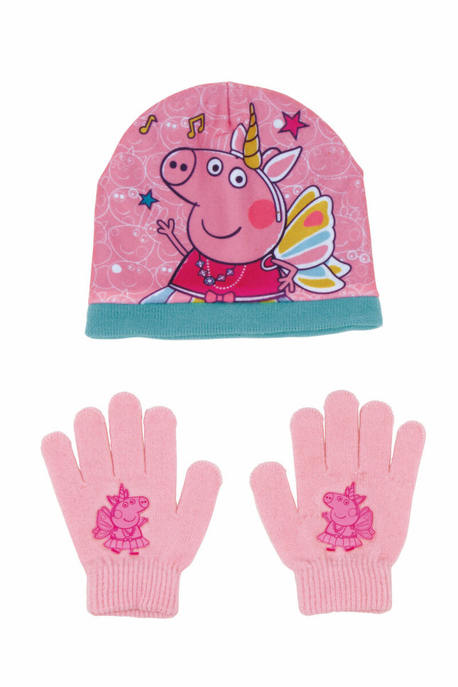 Hat & Gloves Peppa Pig Cosy Corner Pink-Peppa Pig-Urbanheer
