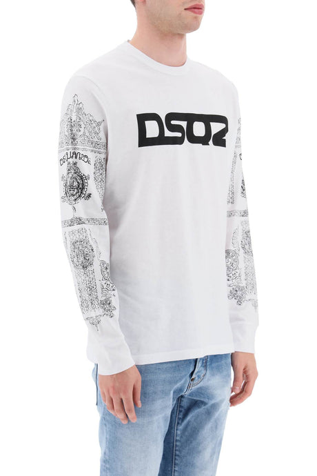 Dsquared2 long-sleeved t-shirt with prints