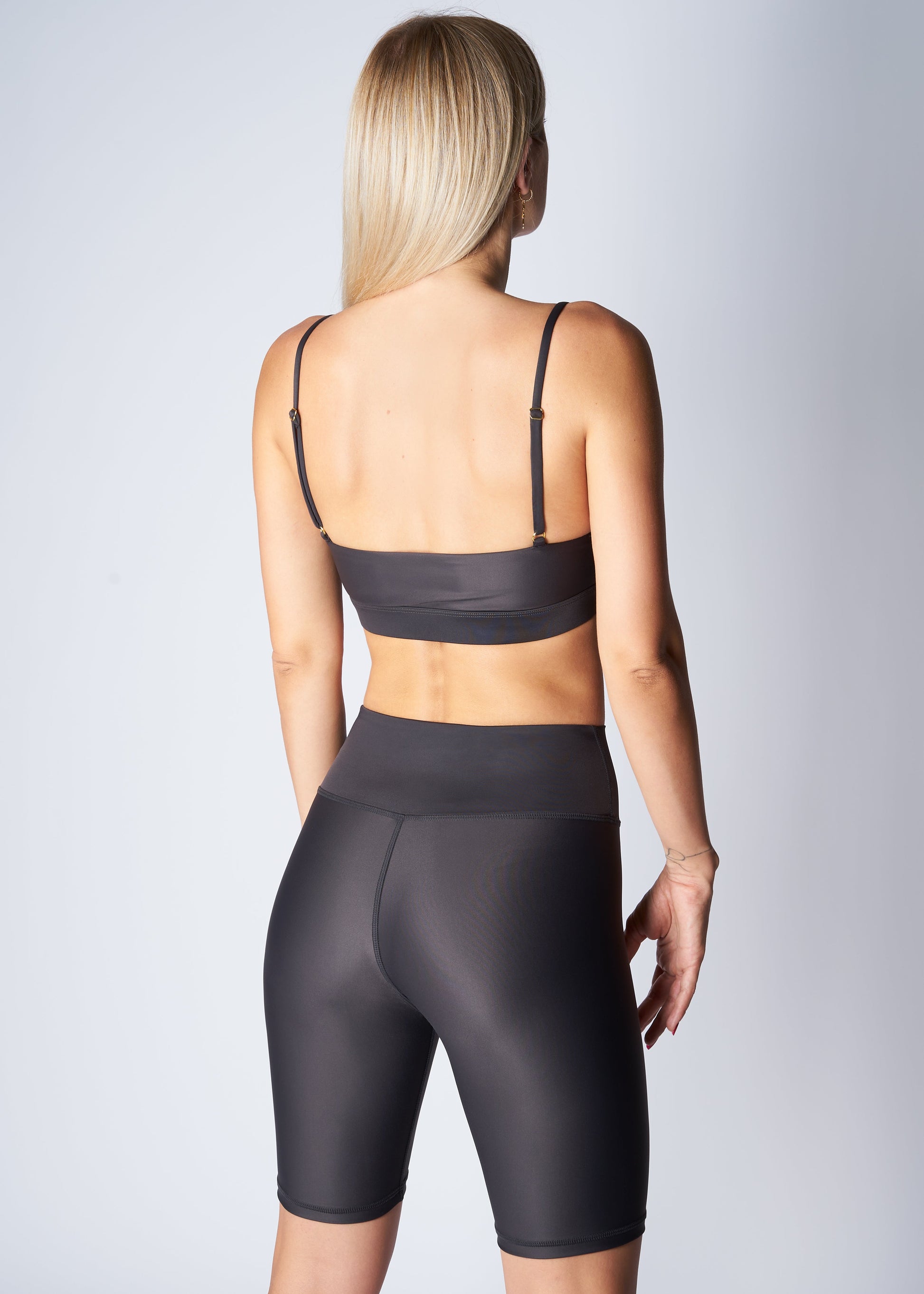 V-Neck sports bra - Dolphin grey-SAVE THE WAVE ®-S-Urbanheer