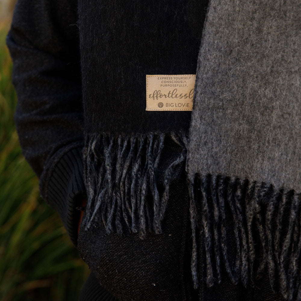 Purposeful Scarf | Black + Granite-BIG LOViE-Urbanheer