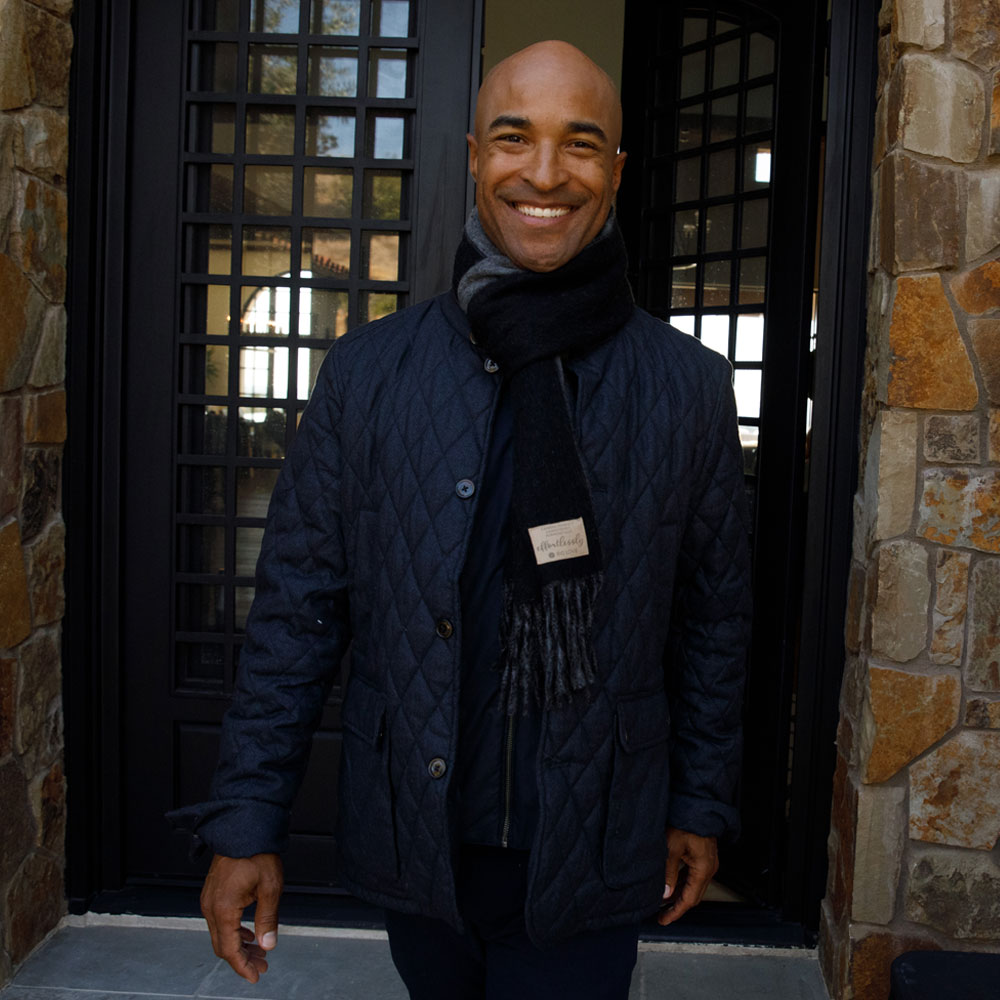 Purposeful Scarf | Black + Granite-BIG LOViE-Urbanheer