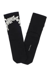 Simone rocha socks with pearls and crystals-Simone Rocha-Urbanheer