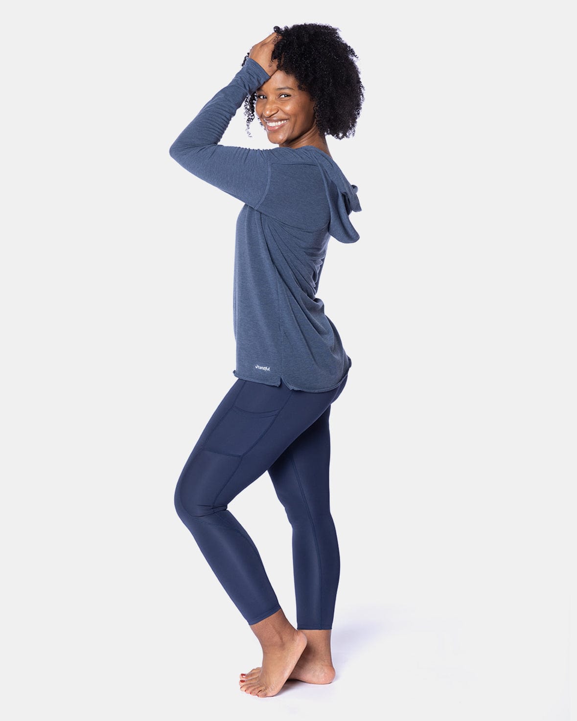 Hello Sunshine Upf Hoodie – Night Swim Navy-Top - Hello Sunshine UPF Hoodie-Handful-XS-Night Swim Navy-Urbanheer