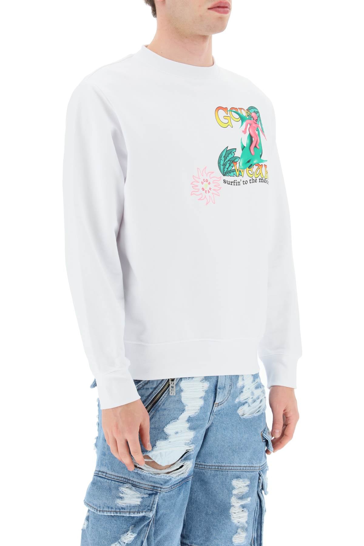 Gcds 'surfing weirdo' sweatshirt-GCDS-M-Urbanheer