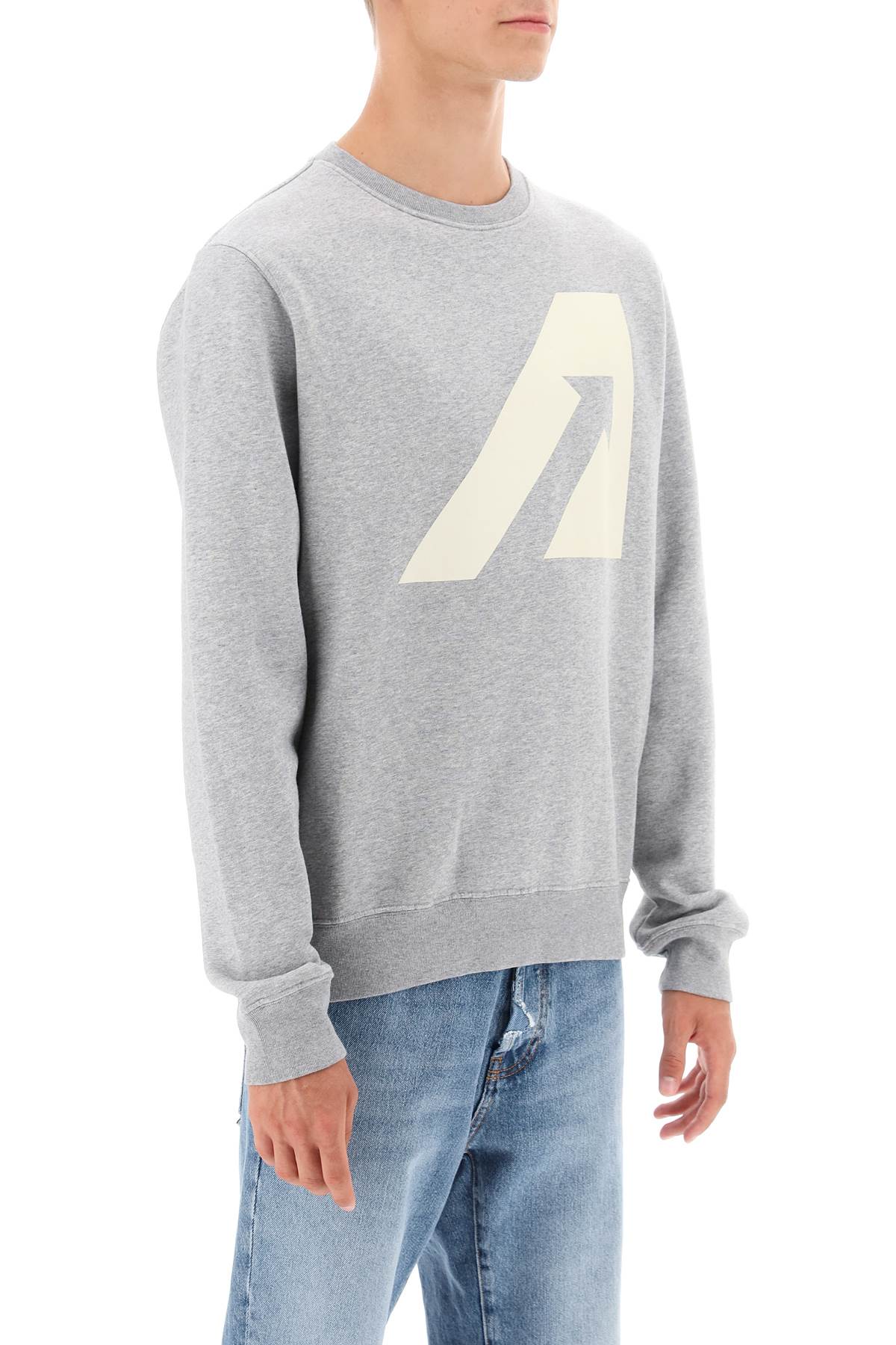 Autry crew-neck sweatshirt with logo print-Autry-M-Urbanheer