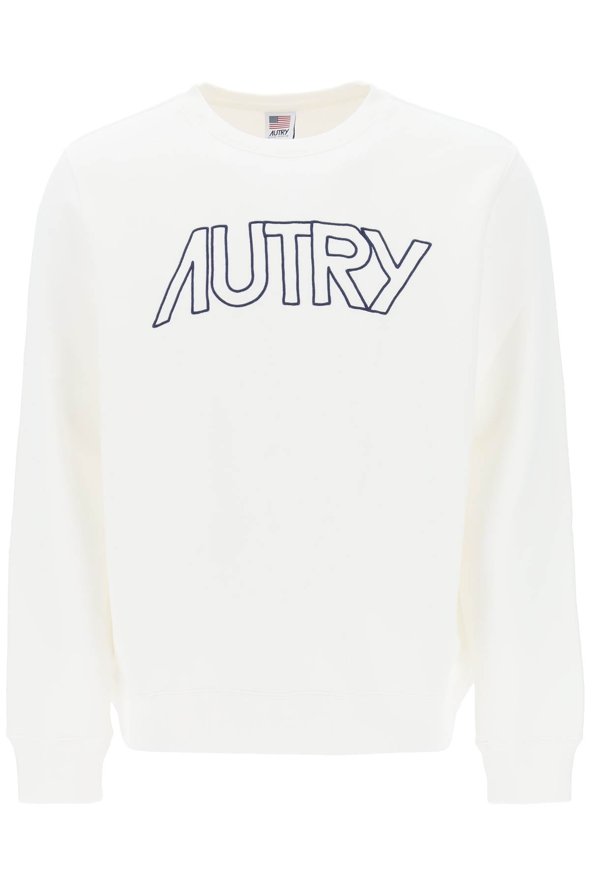 Autry crew-neck sweatshirt with logo embroidery-Autry-L-Urbanheer