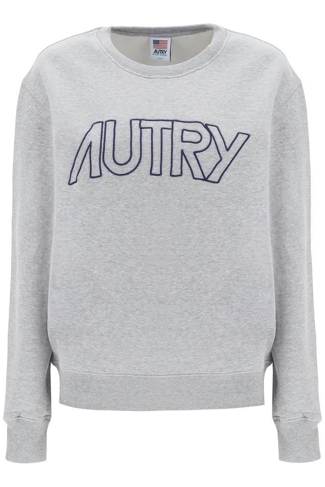 Autry crew-neck sweatshirt with logo embroidery-Autry-Urbanheer