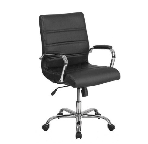 Executive Office Chair-Office Chairs-Zo BlakHom-Black with Silver-Urbanheer