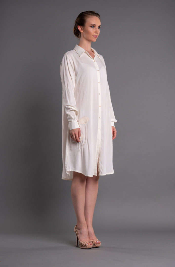 Shirt Dress-AAMOGH-XS-White-Urbanheer