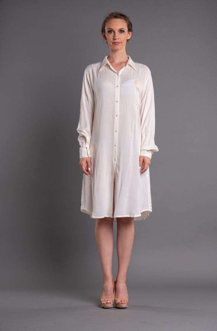 Shirt Dress-AAMOGH-XS-White-Urbanheer