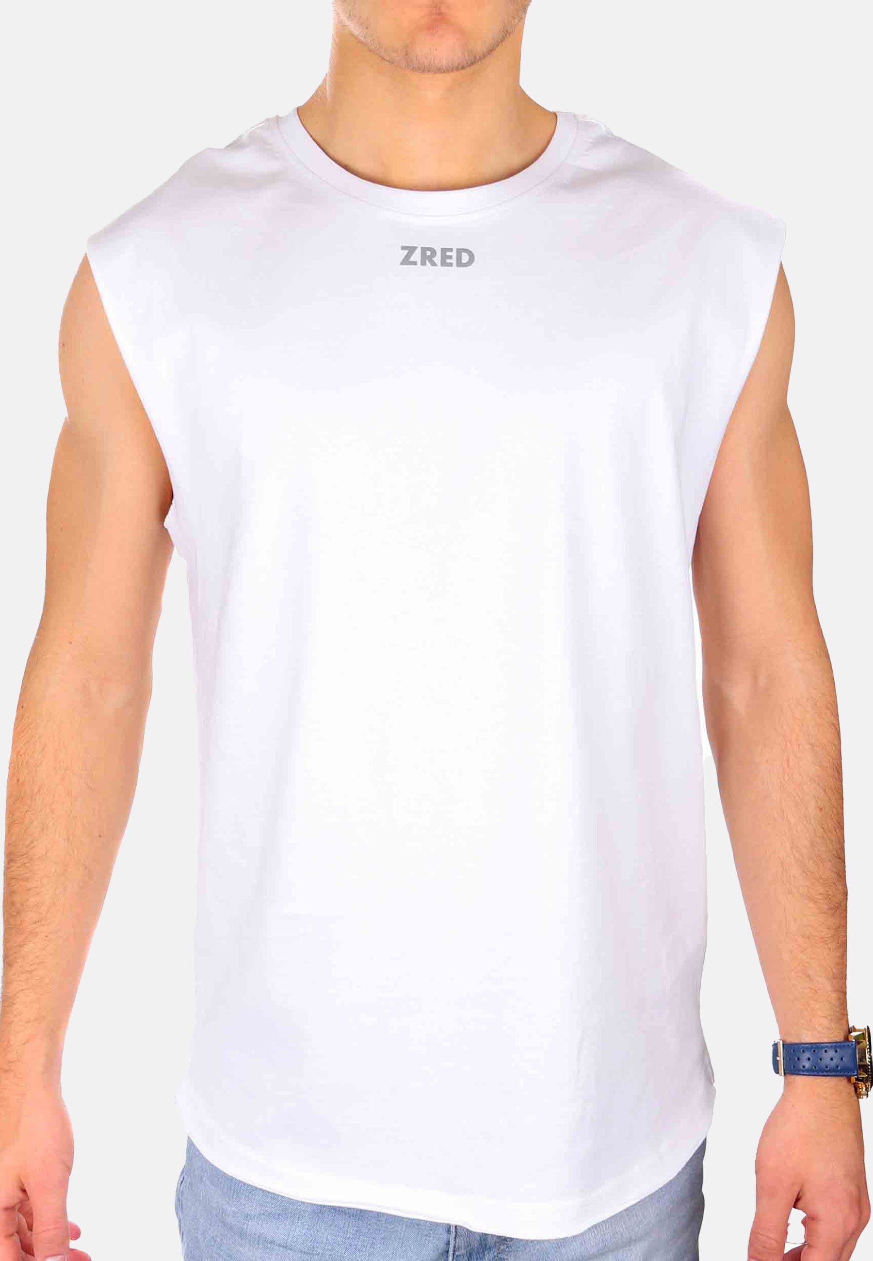 Sleeveless Tee ICON - white - Herren-Pear Juniper-White-L-Urbanheer