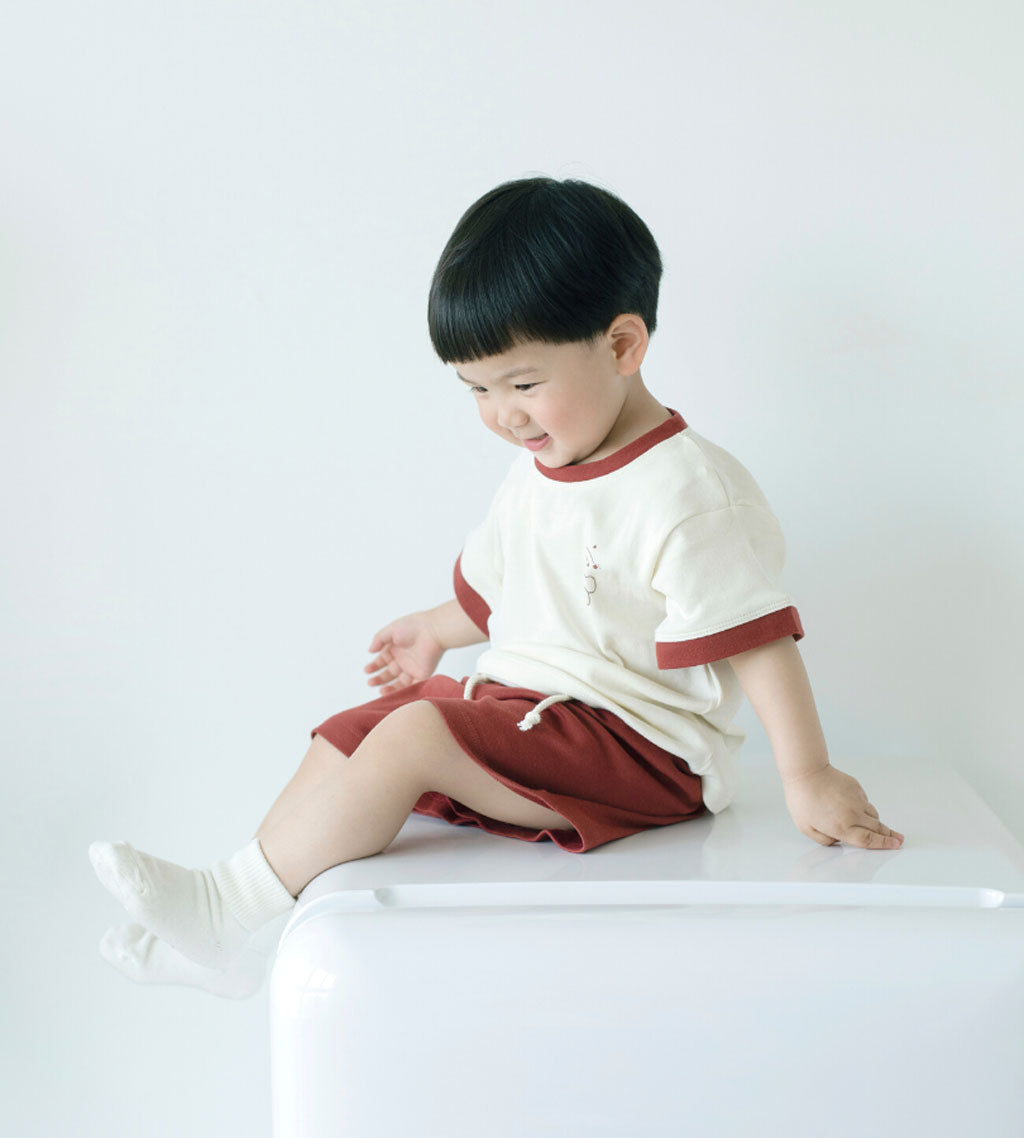 Summer Sports Set-Russet Red-NORSU-ORGANIC-RussetRed/Cream-18-24M-Urbanheer