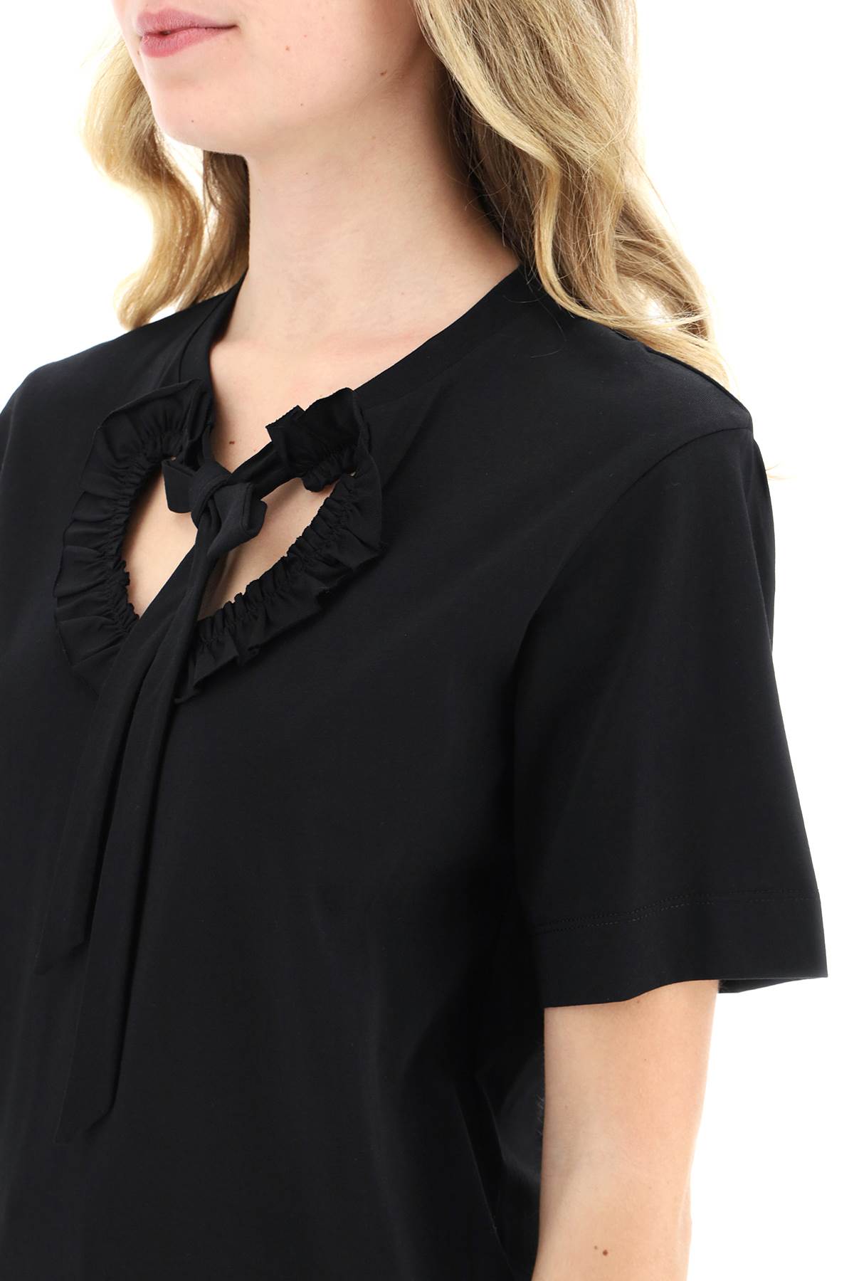 Simone rocha t-shirt with heart-shaped cut-out-Simone Rocha-M-Urbanheer