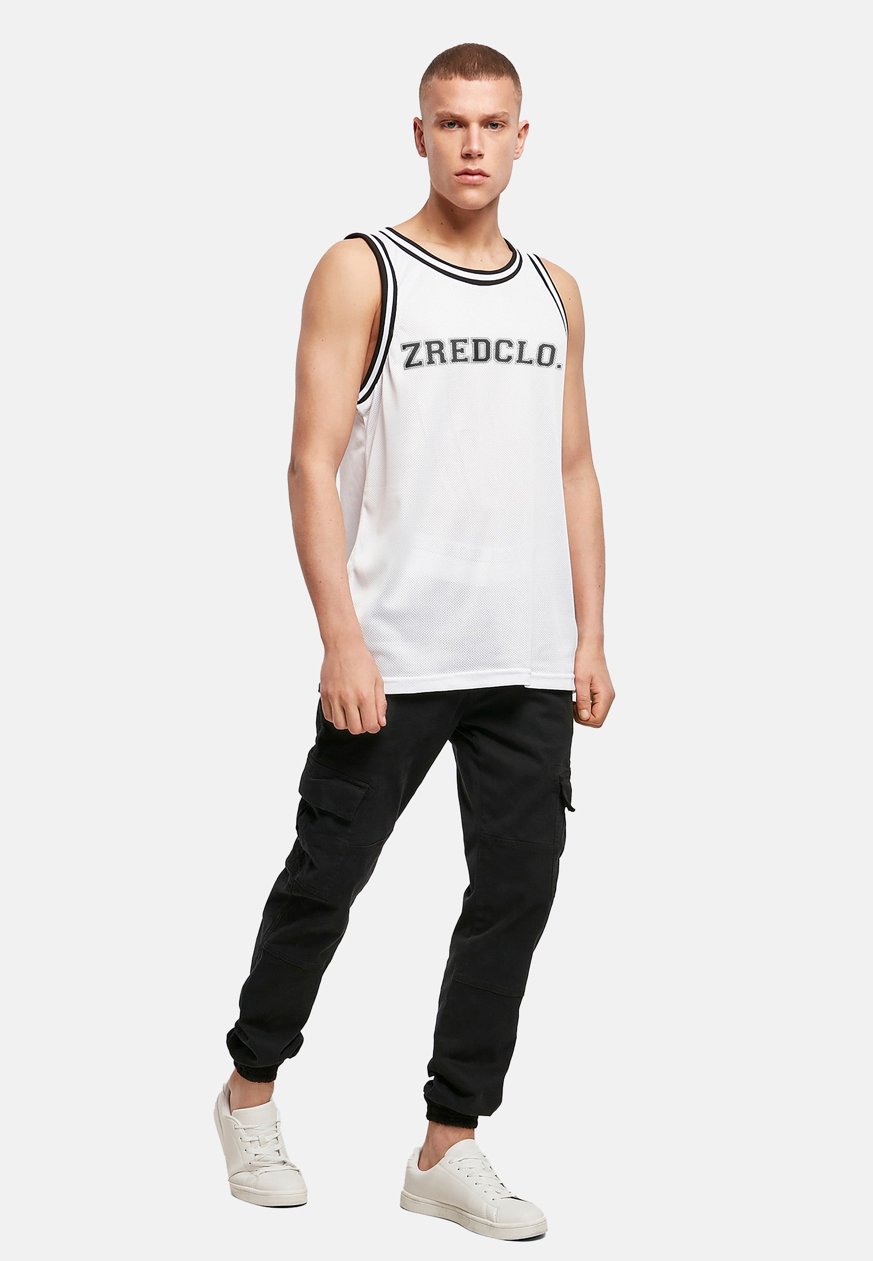 Mesh Tanktop - white - Herren-Pear Juniper-White-L-Urbanheer