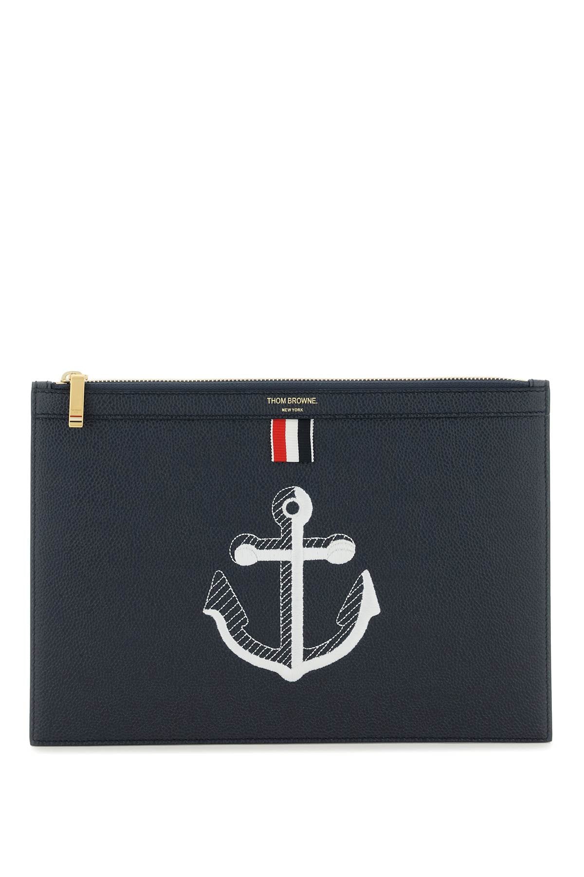 Thom browne grained leather pouch-Thom Browne-Urbanheer