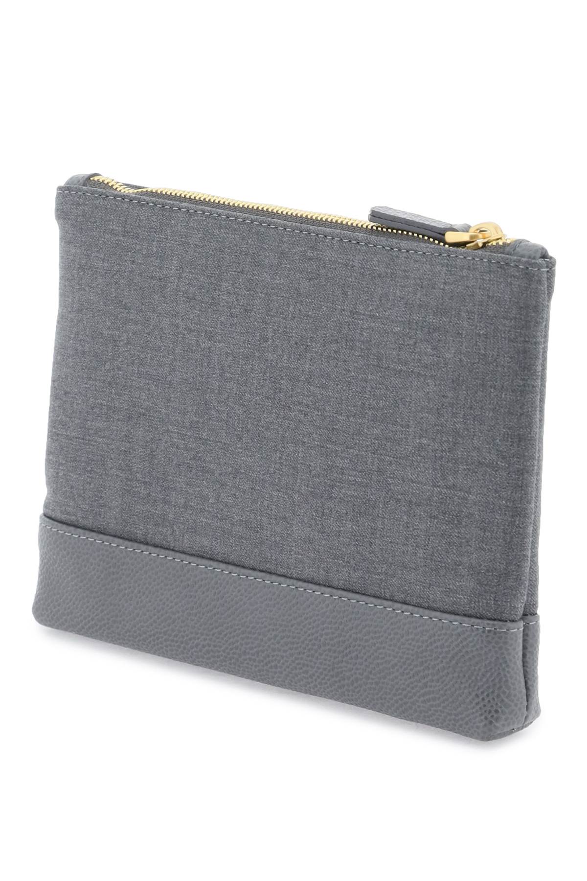 Thom browne wool 4-bar small pouch-Thom Browne-Urbanheer