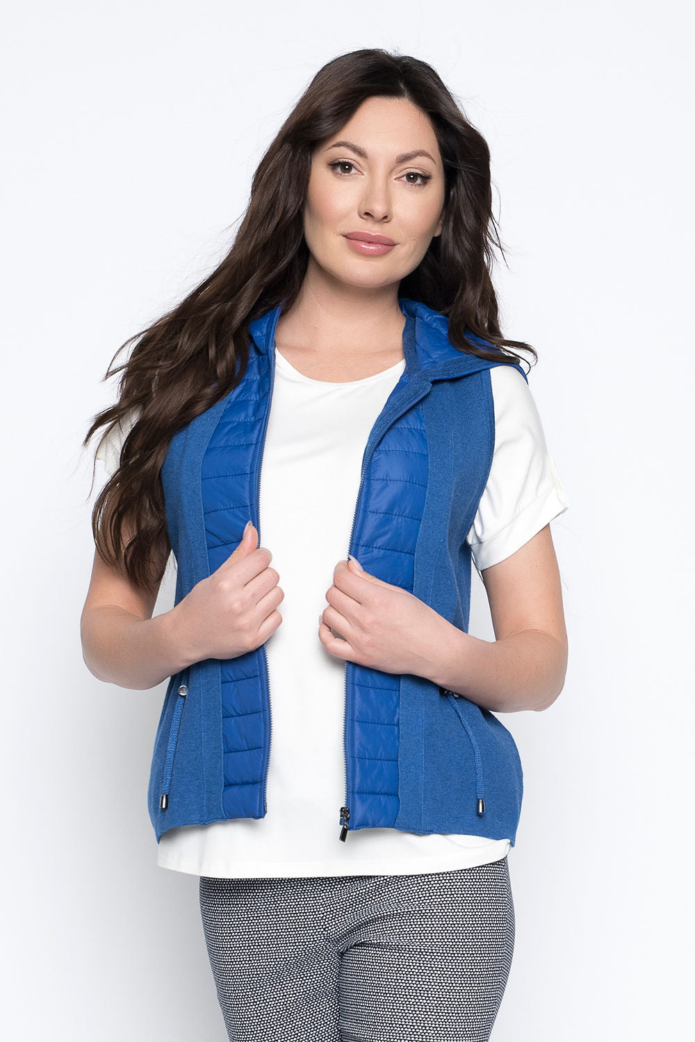 Quilted Zip Front Vest main image 1