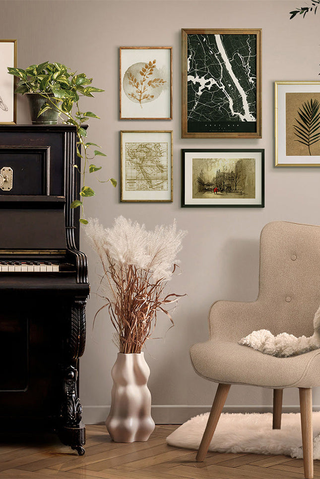 Artiss Armchair Lounge Chair Fabric Sofa Accent Chairs And Ottoman Beige-Artiss-Urbanheer