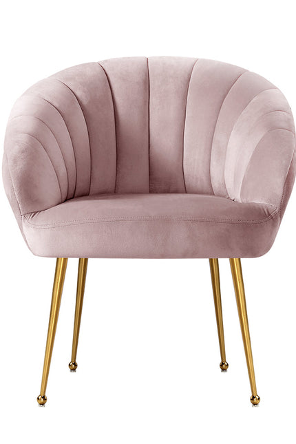 Artiss Armchair Lounge Chair Armchairs Accent Chairs Velvet Sofa Pink Couch-Artiss-Urbanheer
