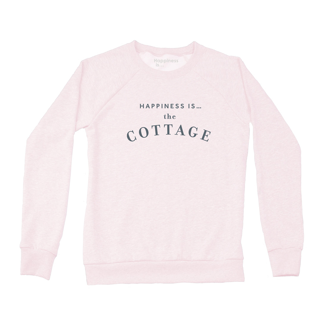 Women's Cottage Crew Sweatshirt, Ballet Pink-Cottage Collection-x-small-Urbanheer