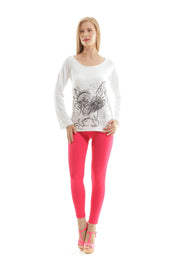 Long Sleeved Print Top-Tops-Conquista-S-Urbanheer