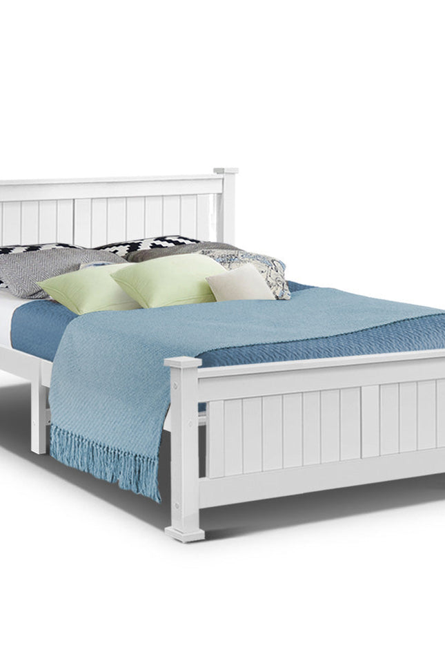 Artiss Queen Size Wooden Bed Frame Kids Adults Timber-Artiss-Urbanheer