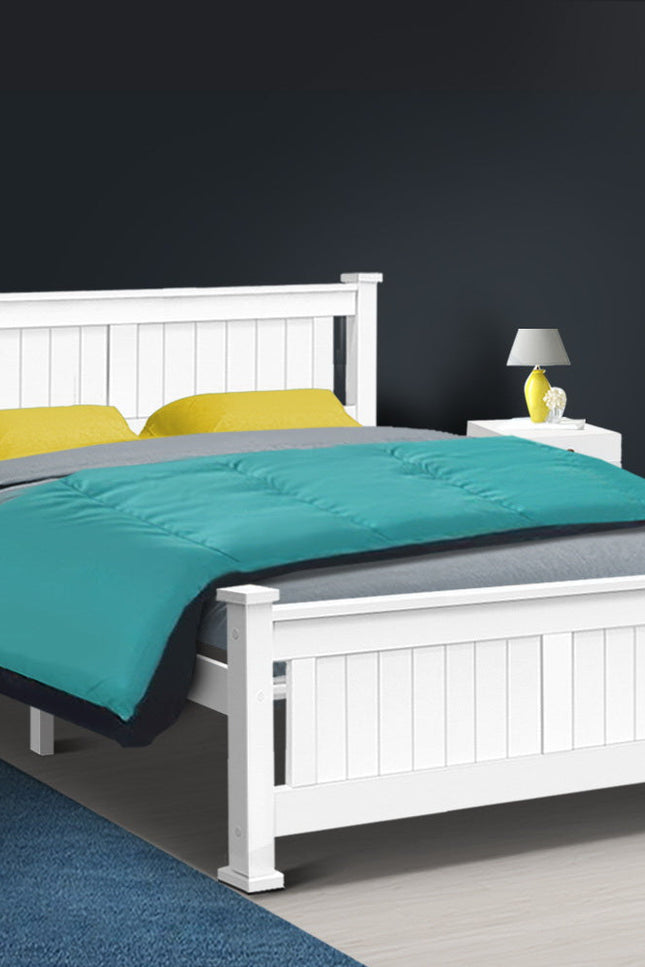 Artiss Queen Size Wooden Bed Frame Kids Adults Timber-Artiss-Urbanheer