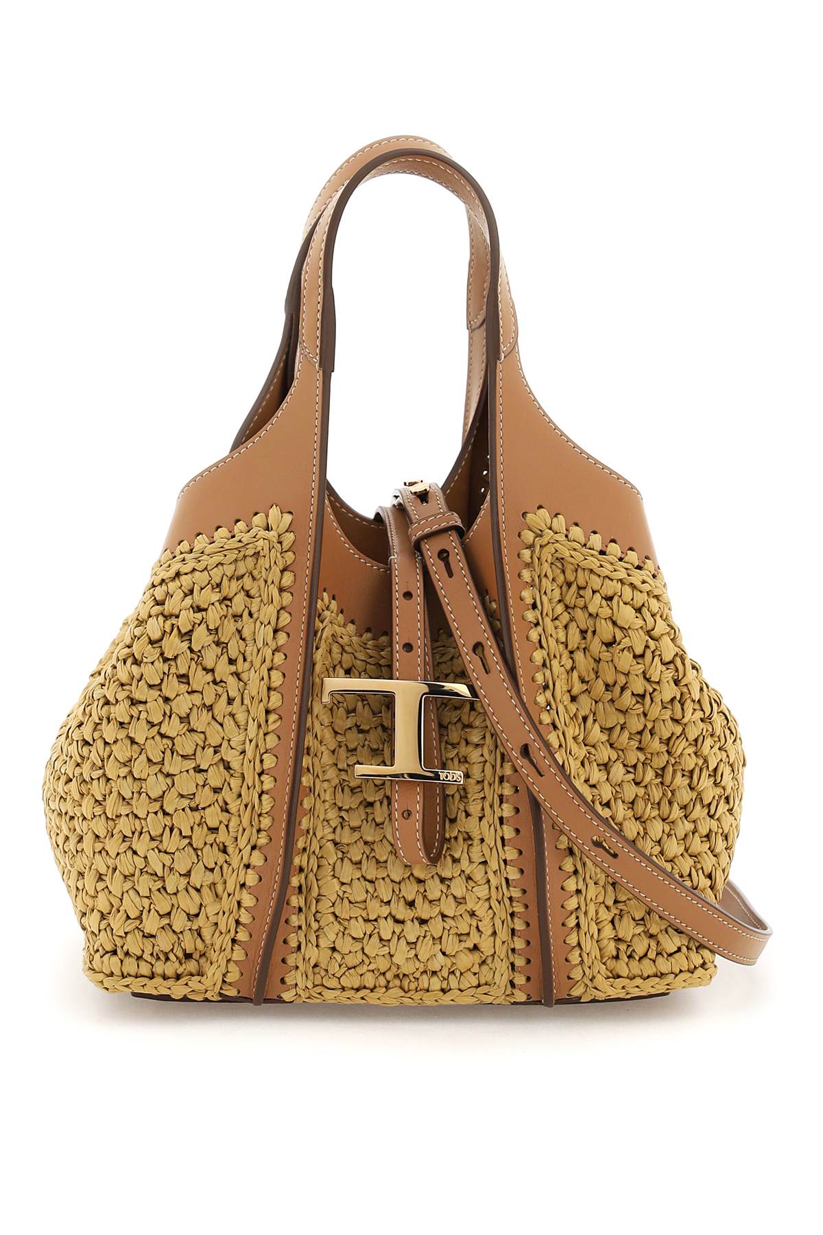 Tod'S Rafia T Timeless Tote Bag-Tod'S-Urbanheer
