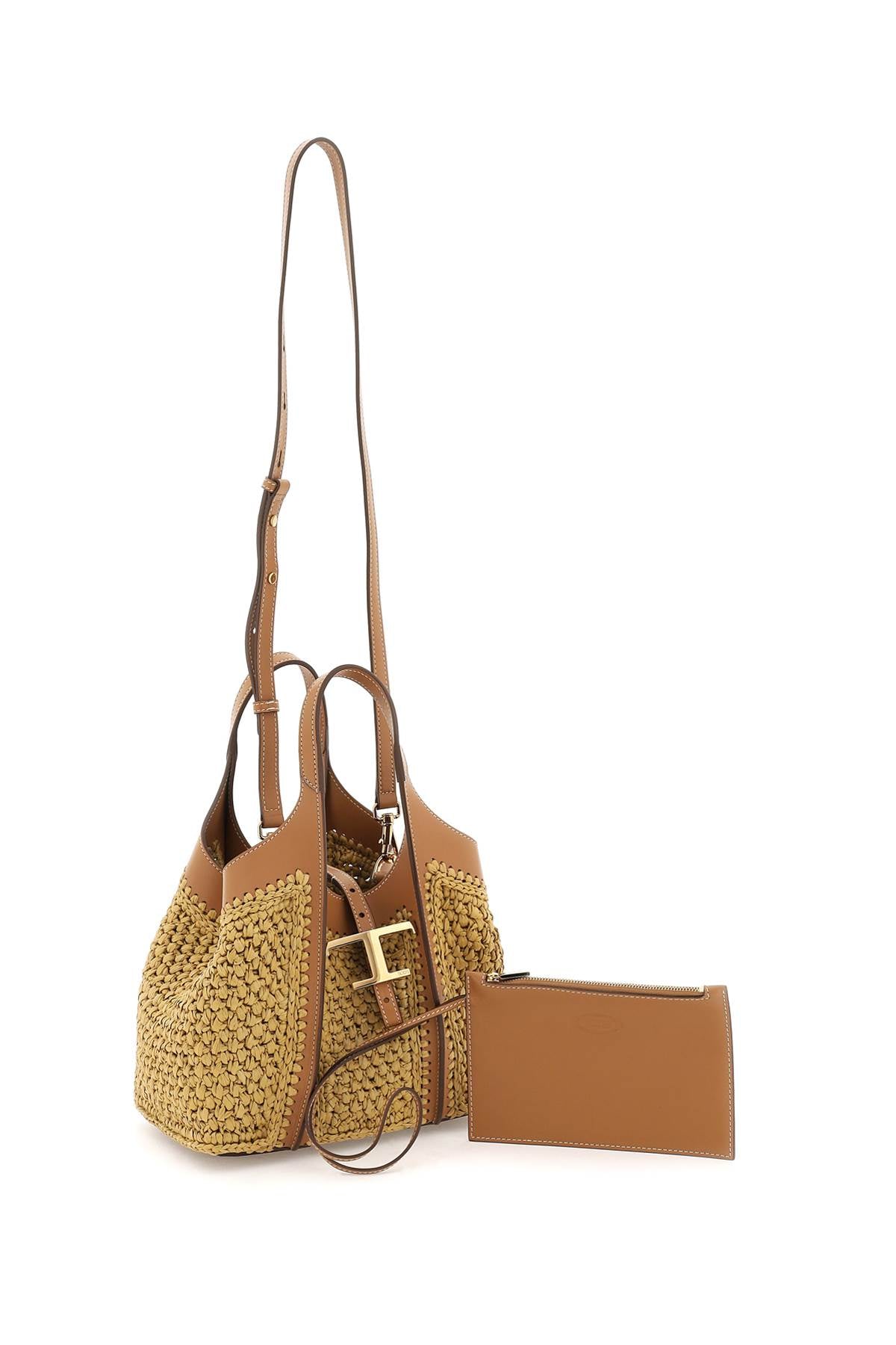 Tod'S Rafia T Timeless Tote Bag-Tod'S-Urbanheer