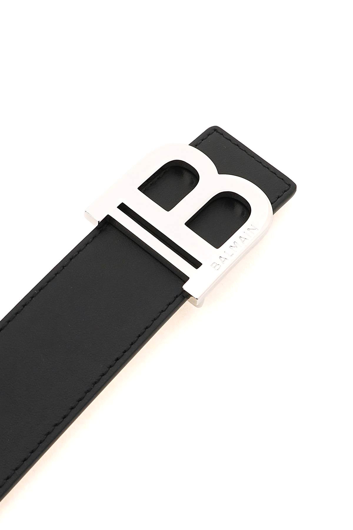 Balmain B-Belt Leather Belt-Balmain-100-Urbanheer