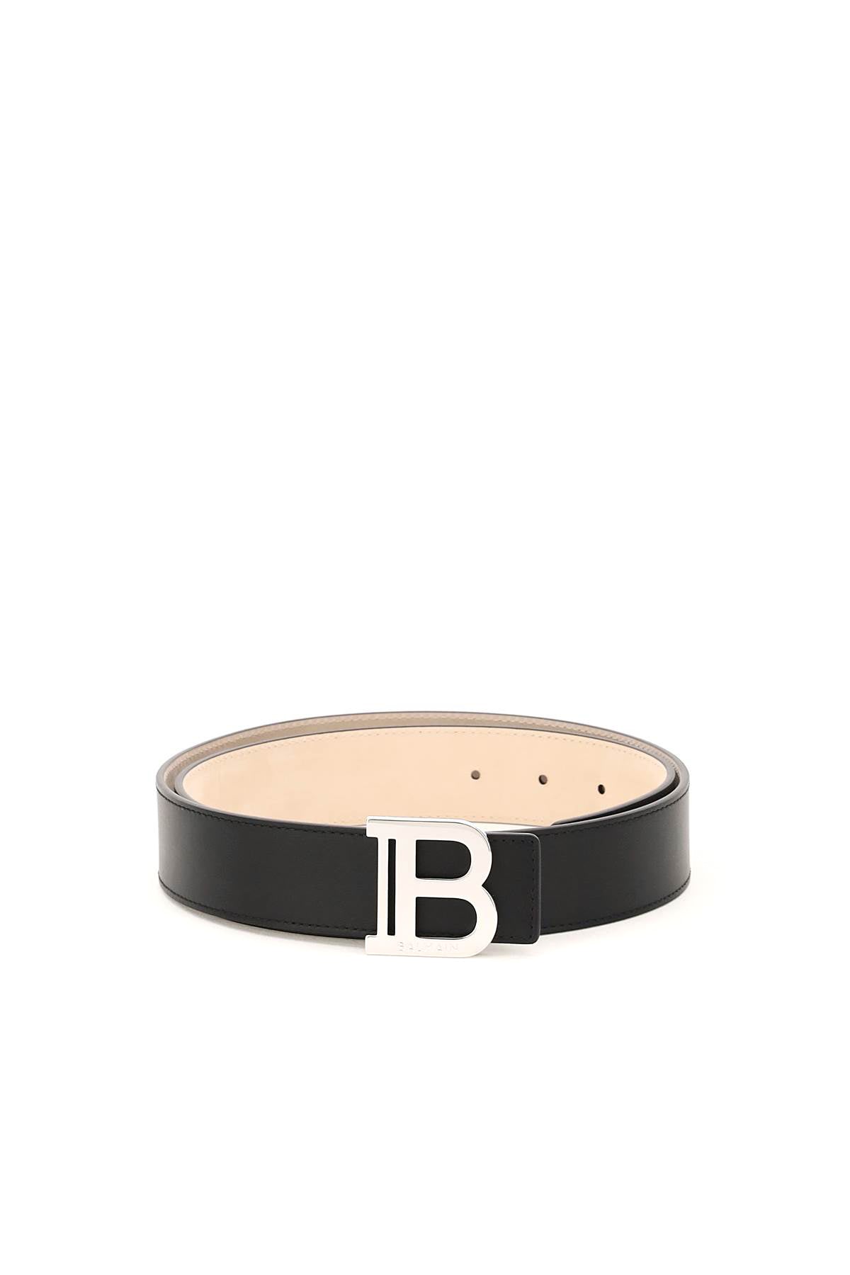Balmain B-Belt Leather Belt-Balmain-100-Urbanheer