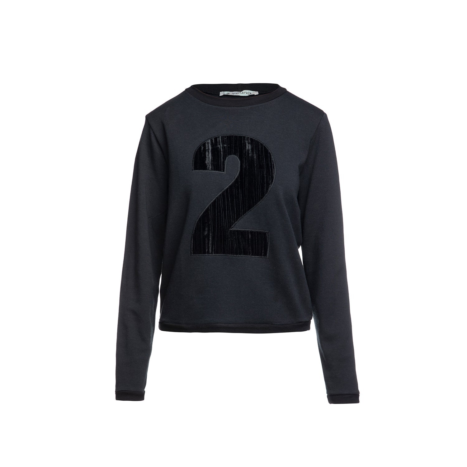 Sporty Sweatshirt in Black-Conquista-S-Urbanheer