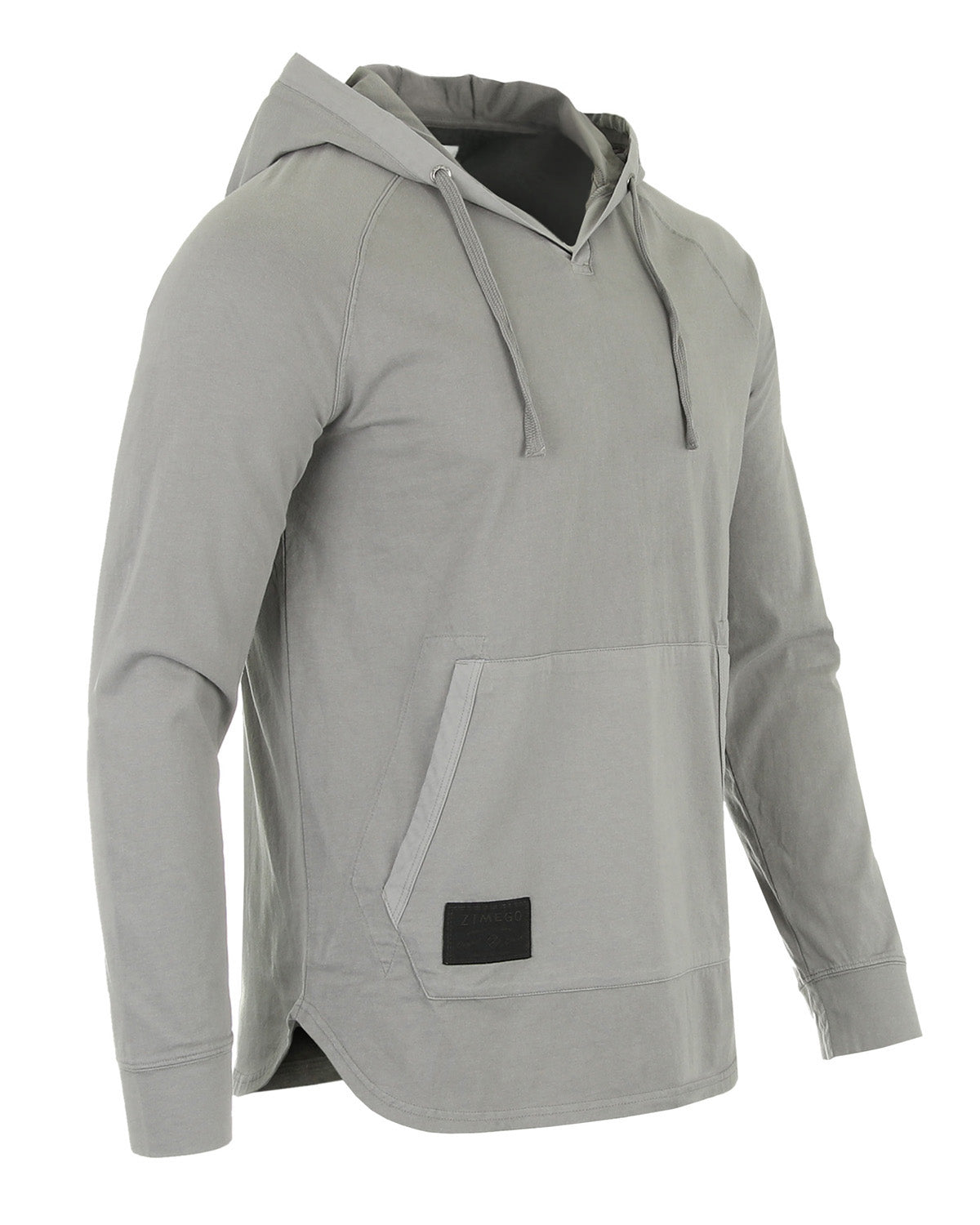 ZIMEGO Men's Pigment Dyed Hoodie - Athletic V Neck Long Sleeve Henley Pullover Shirt-ZIMEGO MEN-Small-Dark Grey-Urbanheer