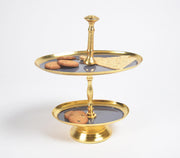 Enamelled Iron Two-Tiered Cupcake Stand-Qalara-Urbanheer