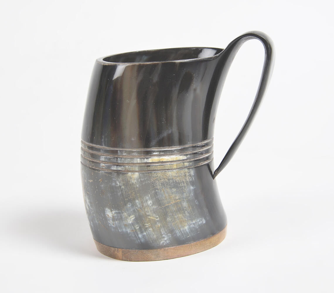 Hand Cut Recycled Horn Water Jug-Qalara-Urbanheer