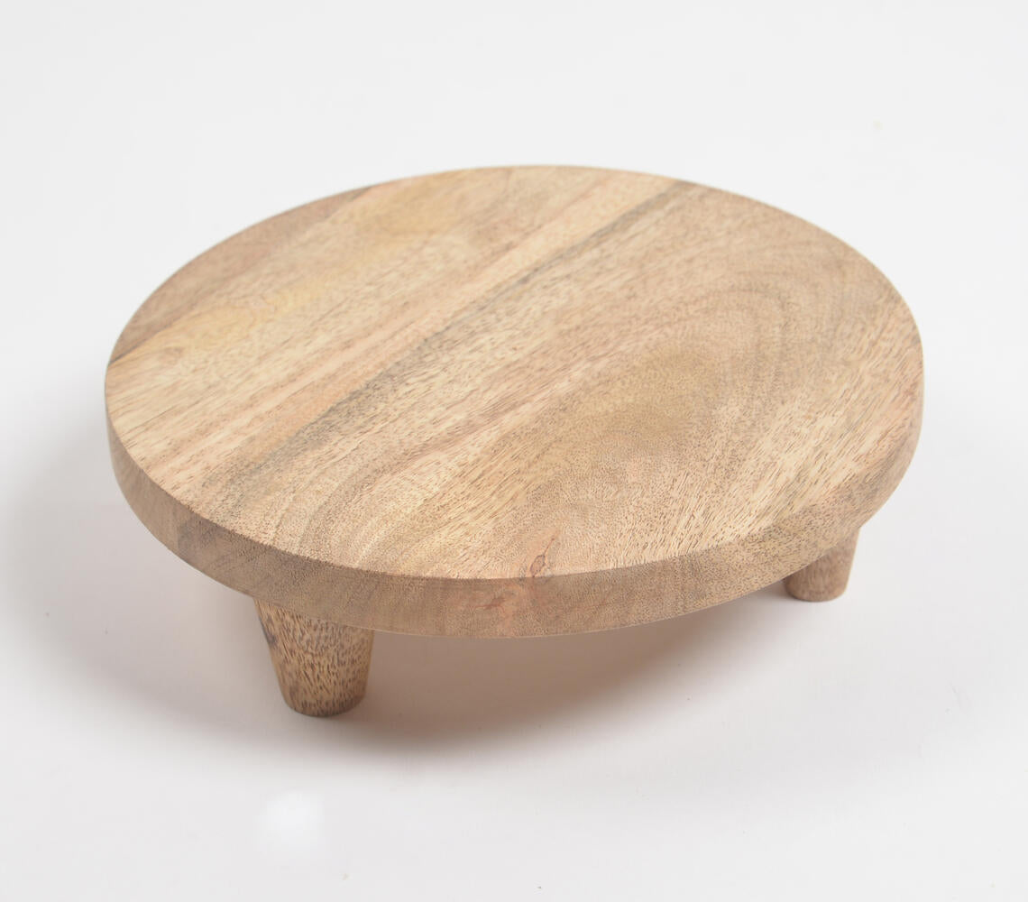 Hand Cut Classic Round Wooden Trivet-Qalara-Urbanheer