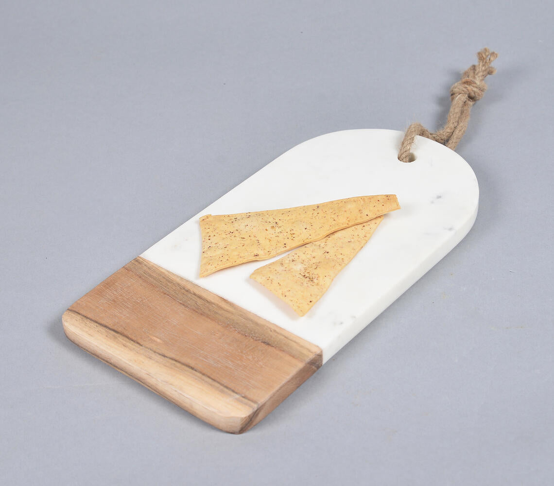 Classic Marble & Wood Cheese Board-Qalara-Urbanheer